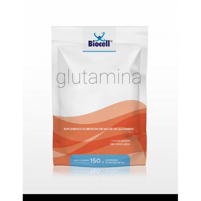 Glutamina Suplemento Alimentar - 150gr - 30sachês de 5g